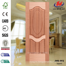 JHK-003 Thickness 3mm Special 3+1 Panels Apartment Project EV- Sapelli Veneer Texture Molded Ellipse Door Panel